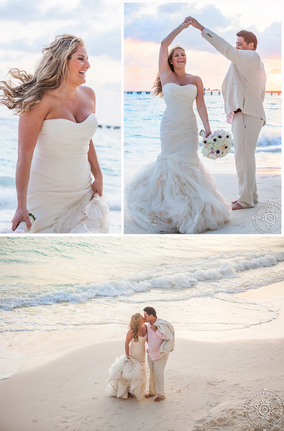 cancun_trash the dress photos elizabeth medina 006 Trash the Dress and Wedding Photography, Beach Palace Cancun Mexico