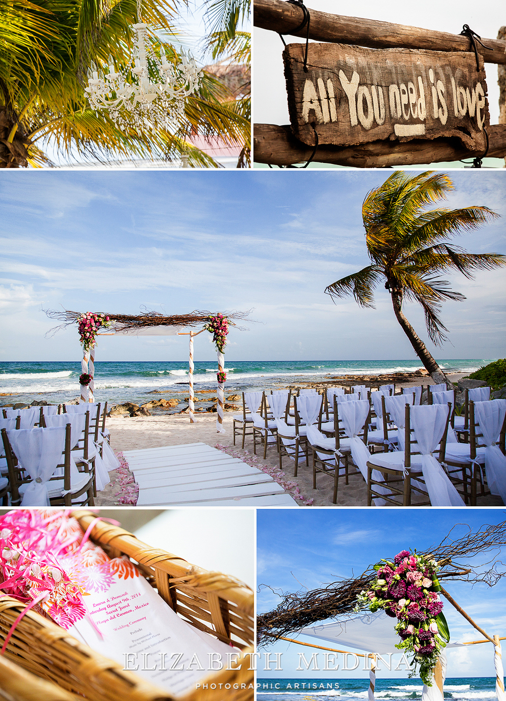 emedina_secret jewel wedding_005 Mayan Riviera Beach Wedding, Laura and Domenik at the Secret Jewel