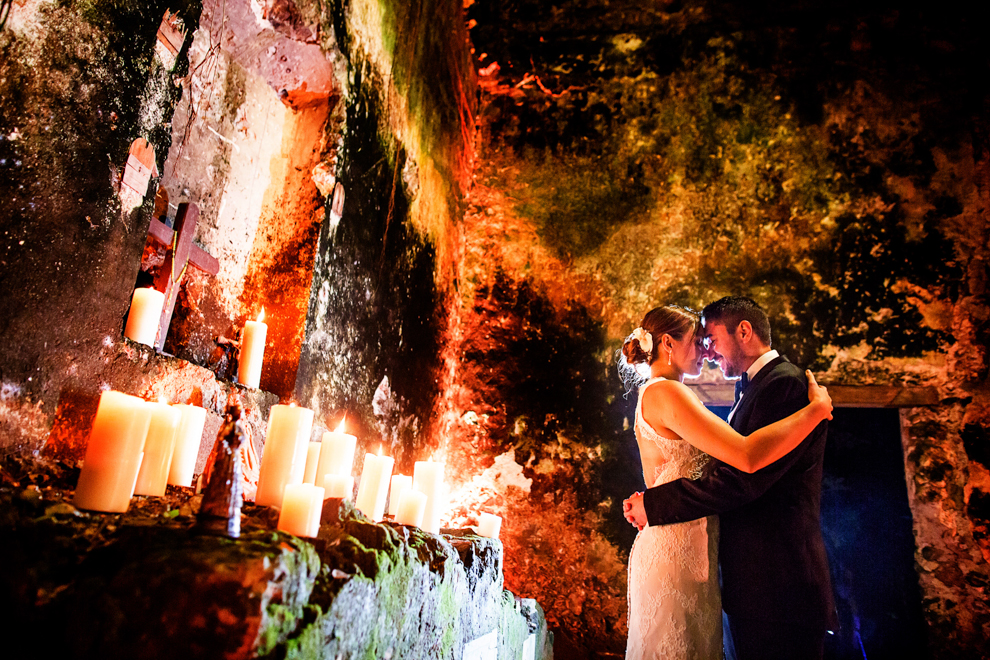 romantic candlelight rustic chapel ruins hacienda uayamon_hacienda_wedding_ 40 Hacienda Uayamón destination wedding photographer, Campeche, Mexicoromantic candlelight rustic chapel ruins hacienda  