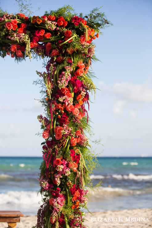 Viceroy Riviera Maya Playa del Carmen Floral arch viceroy riviera maya destination wedding elizabeth medina 016 2 Beach Fiesta, Kelsey and Guillermo, Viceroy Riviera Maya, Playa del Carmen, Mexico  