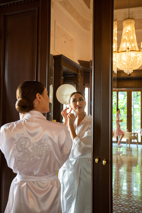 bride getting ready in Merida mansion elizabeth medina yucatan wedding blog 0015 Casa Faller and Mansion Merida, Wedding Day Photos in Merida’s Most Elegant Wedding Venues, Maribel and Robertobride getting ready in Merida mansion  