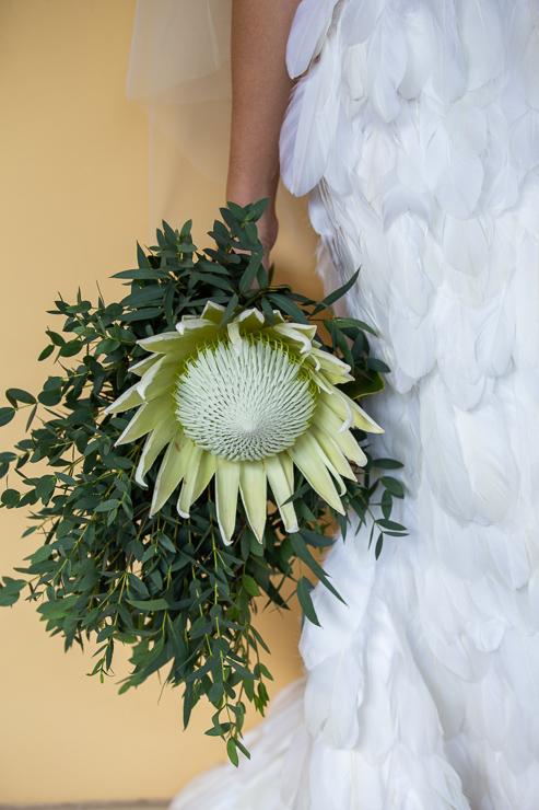 Protea bouquet Merida destination wedding elizabeth medina yucatan wedding blog 0046 Casa Faller and Mansion Merida, Wedding Day Photos in Merida’s Most Elegant Wedding Venues, Maribel and RobertoProtea bouquet Merida destination wedding  