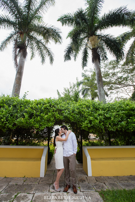 couple engagement photo session palm trees Hacienda Xcantun engagent proposal save the date photo session 6 Hacienda Xcanatun Save the Date, Adri and Cuxoengagement photo session Merida top wedding venue Hacienda Xcanatun  